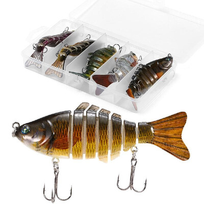 

5pcs Fishing Lures Set 10cm 20g Swimbait Hard Bait Artificial Fishing Lures Tackle