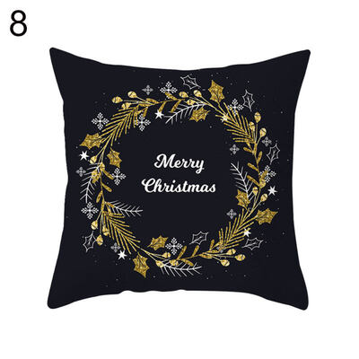

Chrismas Snowflake Elk Star Pillow Case Cushion Cover Office Home Sofa Decor
