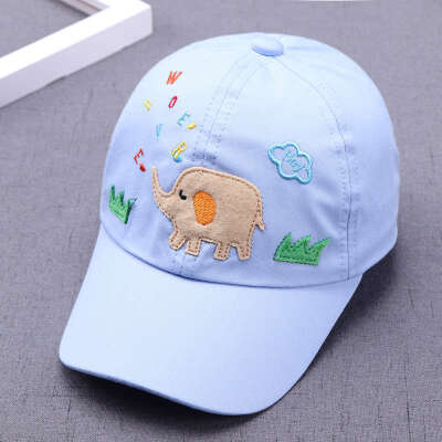 

New Hat Unisex Baby Boys Girls Kids Toddler Infant 4 Colors Hats Cartoon Embroidery Visor Baseball Cap Children Acessories