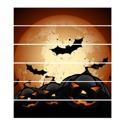 

6pcsset Halloween Moon Pumpkin Head Stair Sticker Removable Stair Sticker Self-adhesive Waterproof Wall Sticker Festive Decor