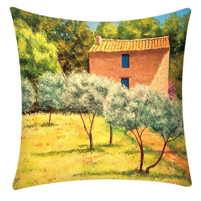 

〖Follure〗Pillow Case Polyester Fiber Cushion Sofa Car Cushion Cover Home Decoration