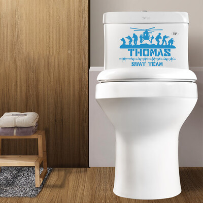 

Toponeto Toilet Decal Vinyl Sticker DIY Wall Sticker Toilet Bathroom