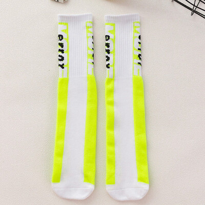 

Baby Girl Casual Fashion Stocking 2Y-12Y Toddler Girls Letter Printing Knee Breathable Cotton Stockings for Kids Infant
