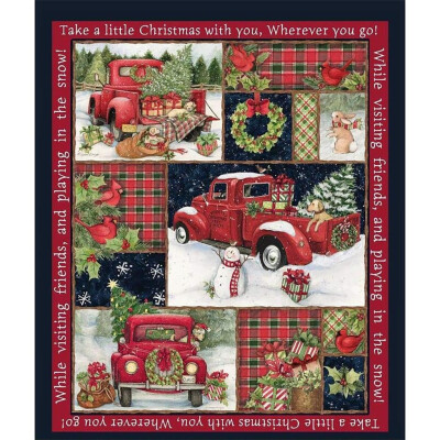 

JPGIF Fun 36x44 Panel Snowman Gifts Snow Polyester Fabric Pumpkin Car Pattern Gift