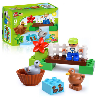 

YIWULA13PCS GOROCK New Large Farm Blocks Childrens Educational Childrens Gift
