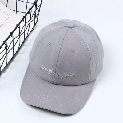 

Taobaos popular Korean hat suede velvet embroidered duck tongue cap spring sunshade cap baseball cap with curved eaves
