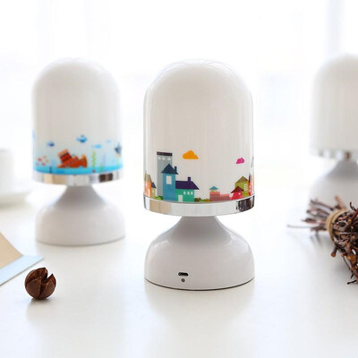 

New strange small white hand lamp bed head usb intelligent induction charging night light bedroom led eye small table lamp