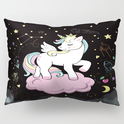 

New Arrival Unicorn Print Pillow Case Home Decor Sofa Cushion Cover