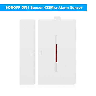 

5PCS SONOFF DW1 Sensor 433Mhz Door Window Alarm Sensor Wireless Automation Anti-Theft Alarm Compatible With RF Bridge For Smart Ho