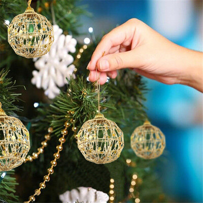 

Gobestart 6Pcs Christmas Tree Xmas Balls Decoration Baubles Party Wedding Ornament Pretty