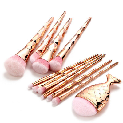 

〖Follure〗11PCS Make Up Foundation Eyebrow Eyeliner Blush Cosmetic Concealer Brushes