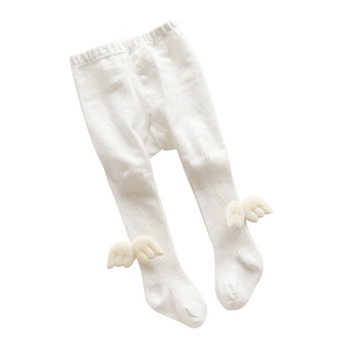 

Infant Baby Girl Stockings Newborn Knitted Cotton Warm Panty Pants Angel Lovely Wing Solid Color Children Pantyhose Baby Fashion
