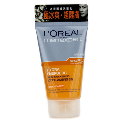 

LOREAL - Men Expert Hydra Energetic Skin Awakening Icy Cleansing Gel 100ml 34oz