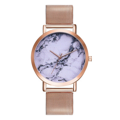 

〖Follure〗Woman Fashion Plant Pattern Alloy Steel Strap Analog Quartz Round Watch