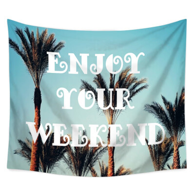 

Scenic Wall Hanging Tapestry Home Bedroom Decorative Mat Inspire Sentence Motivational Wall Hanging Tapestry Beach Throw Blanket