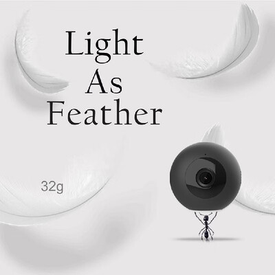 

Mini Smart Monitoring WiFi Camera HD 1080P Camcorder Cam Video Recorder DV 140° Wide Angle Lens Supports Night Vision Motion Detec