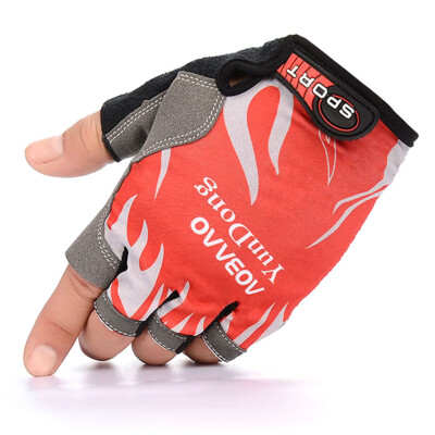 

A Pair New Summer Breathable Thin Section Ice Silk Half Finger Gloves Outdoor Mountaineering Riding Sports Fingerless Gloves