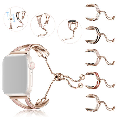 

〖Follure〗Luxury Alloy Crystal With Connection Strap Band Rose Gold For Apple Watch 4 44mm