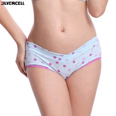 

Pregnant Women Maternity Panties Briefs Cotton Dot Underwear Underpants Thongs