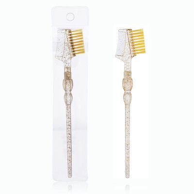 

1pcs Crystal Hoist Handle Eyebrow Comb Eyelash Extension Tool Professional Eyelash Eye Brow Brush Portable Beauty Makeup Tool