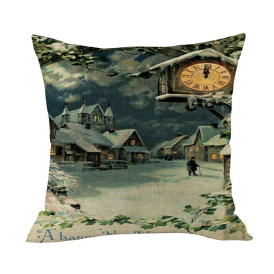 

Tailored Merry Christmas Cushion Cover Square Pillow Case Home Decor