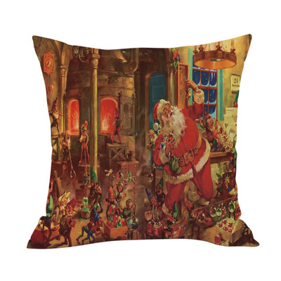 

Tailored Merry Christmas Cushion Cover Square Pillow Case Home Decor