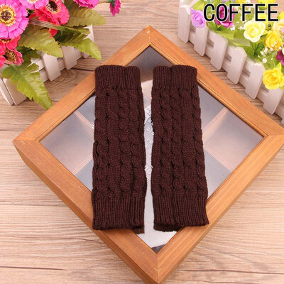 

Luxury Knitted Gloves Knitted Arm Fingerless Long Handmade Long Gloves Beautiful Mittens Fingerless Gloves Men Fashion Women Cute