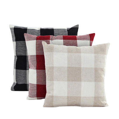 

Tailored 3pcs Cotton Linen Pillow Case Sofa Waist Throw Cushion Cover Home Decor