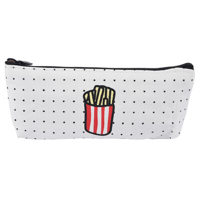 

Toponeto French Fries Cola School Pencil Case Cosmetic Makeup Storage Bag