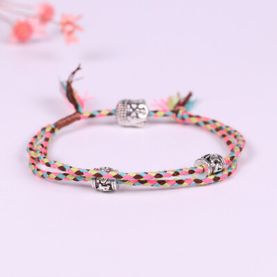 

Tibetan Buddhist Handmade Lucky Woven Amulet Bracelets & Bangles For Unisex Women Men Buddha Anklet Bracelet Jewelry Gifts