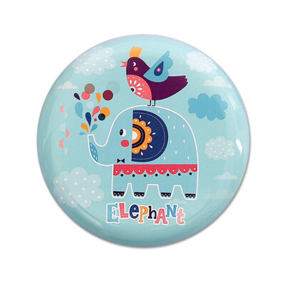 

Cartoon Design Round Tinplate Candy Box Decorative Storage Case Containers For Coins Headset USB Cable Keys Jewelry