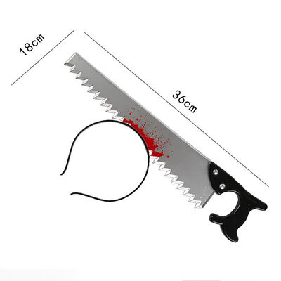 

New Halloween Party Cosplay Tricky Props With Scissors Blood Decor Hammer Headwear Head Band