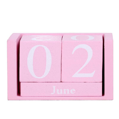 

Wooden Calendar Home Decoration Ornaments Living Room Desktop Display Perpetual Calendar Photography Props