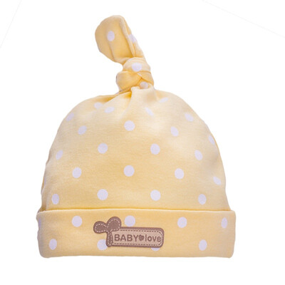 

Winter Newborn Baby Girls Boys Outdoor Dot Cotton Fetal Caps Toddler Babys Windproof Dome Hats Baby Accessories