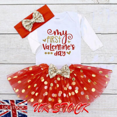 

UK Toddler Kid Baby Girl Plaid SleevelessLong Sleeve Party Christmas Tutu Dress