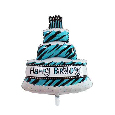 

10069CM Large Three-layer Cake Foil Balloon Happy Birthday Party Decoration Baby Bath Products