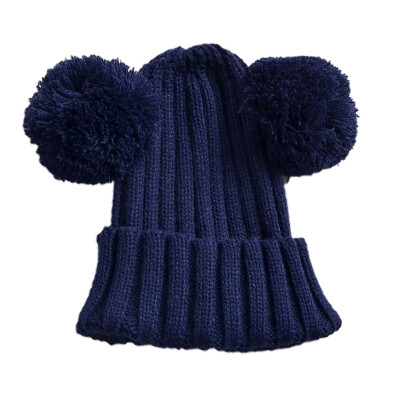 

Children Hat Toddler Kids Baby Girl Boys Winter Wool Hat Knit Beanie Fur Pom Pom Hat Baby Boys Girls Warm Cap Drop Shipping