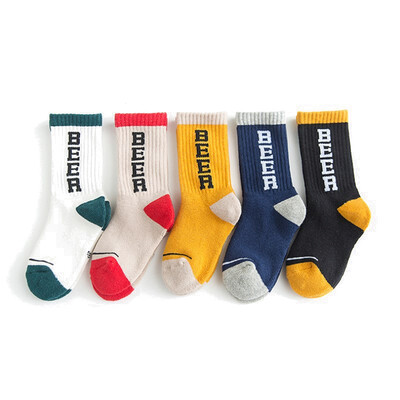 

5 Pair A Lot Socks for babies Fashion Colorful Novelty Soft Cute Breathable Cotton Crew Socks 1-8Y kids socks