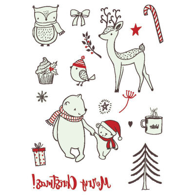 

Christmas Luminous Temporary Tattoo Stickers For Party Children Waterproof Christmas Decorations New Year Decor