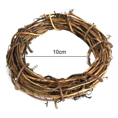 

Hand-woven Rattan Garland Shape Unique Home Wall Decoration Festive Party Supplies