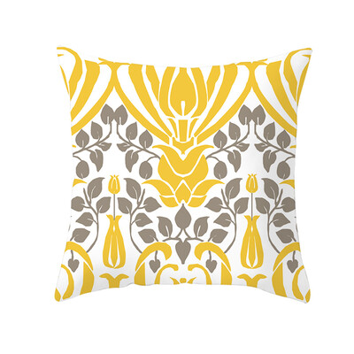 

〖Follure〗Yellow Polyester Pillow Case Sofa Car Waist Throw Cushion Cover Home Decoration