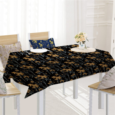 

Toponeto Flower Table Cloth Linen Tablecloth For Kitchen Decorative Dining Table Cover