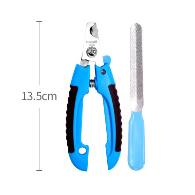 

Chinese animal pet nail scissors dog nail scissors cat nail scissors pet scissors nail clippers cat Teddy medium&small dog nail clippers beauty tools small blue with a sickle