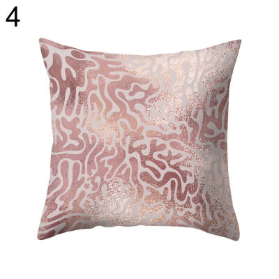 

Pink Geometric Pattern Throw Pillow Case Cushion Cover Sofa Bedding Articles