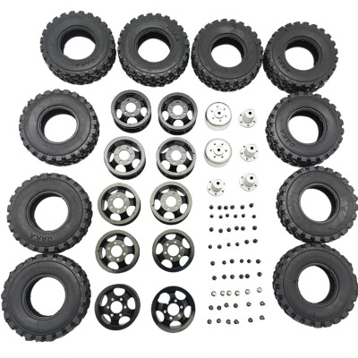 

Tailored For WPL B16 B36 For JJRC Q60 116 Car Truck 6WD Double Tire Metal Wheel DIY Kit