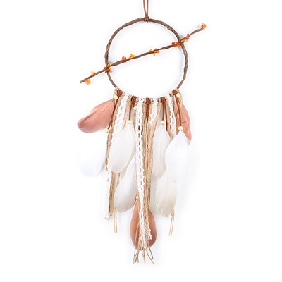 

Vintage Dream Catcher Ornaments Feather Wind Chime Ornaments Home Decoration Crafts Childrens Room Decoration