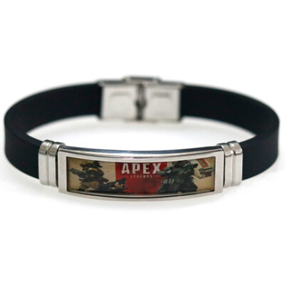 

Legend escape Game Silicone Wristband Bracelet Stainless steel Vintage