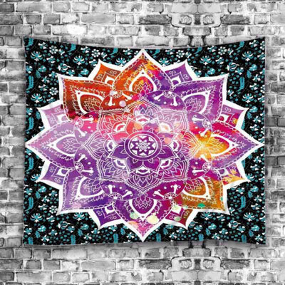 

2018 Wall Tapestry Mandala Yoga Mat Tapestry Alpine Moon Landscape Flower Home Decoration