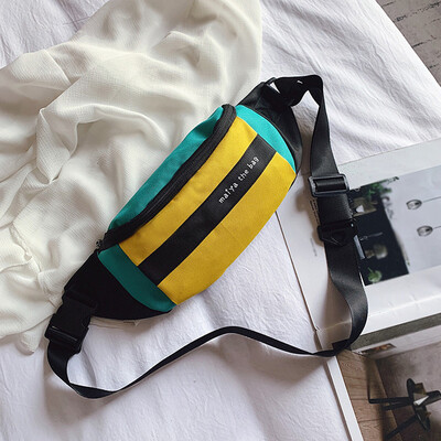 

Tailored Women Bag Wild Casual Sports Pockets Personality Contrast Color Crossbody Bag