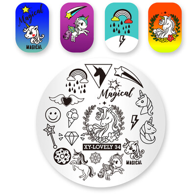 

Manicure DIY Lace Rose Flower Forest Image Nail Plates Nail Art Stamping Plate Nail Art Tools